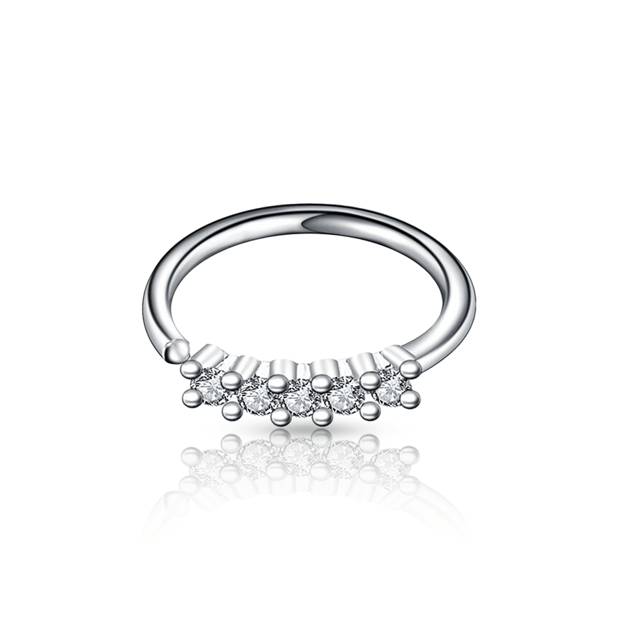 Jewel Snug Piercing Silver