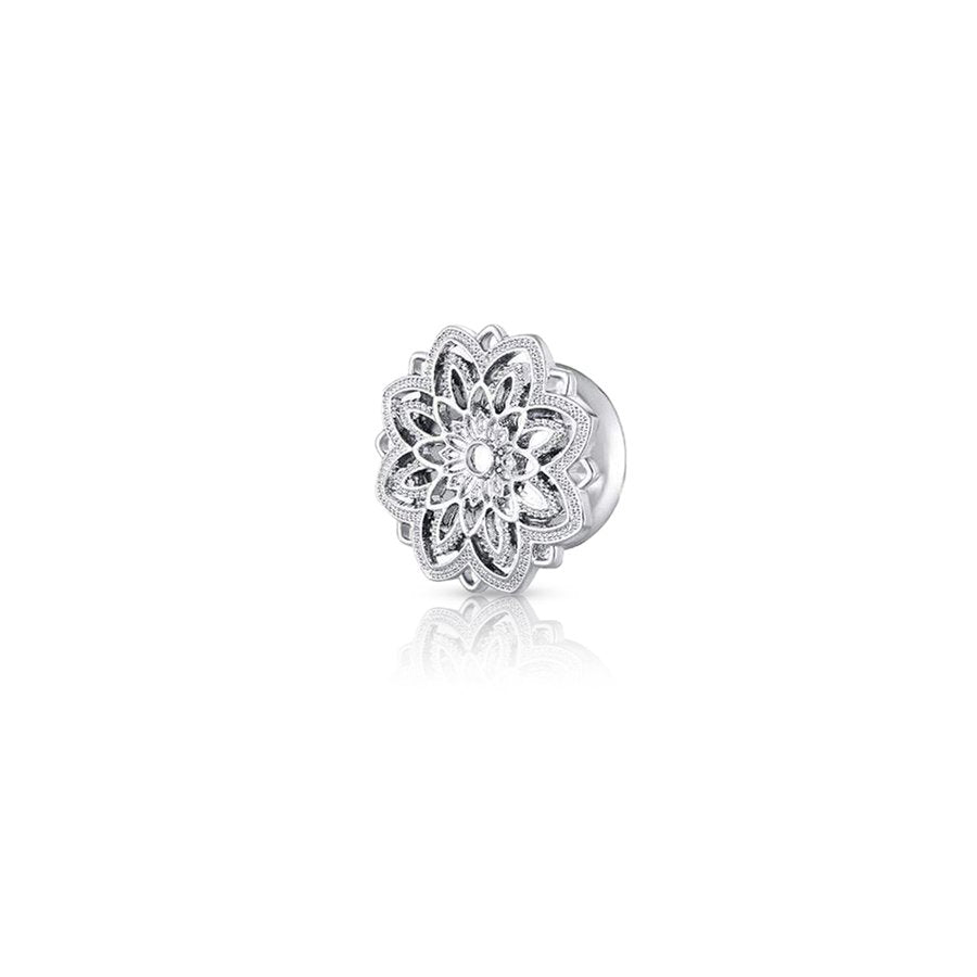 Silver Ear Plug Silver 18mm