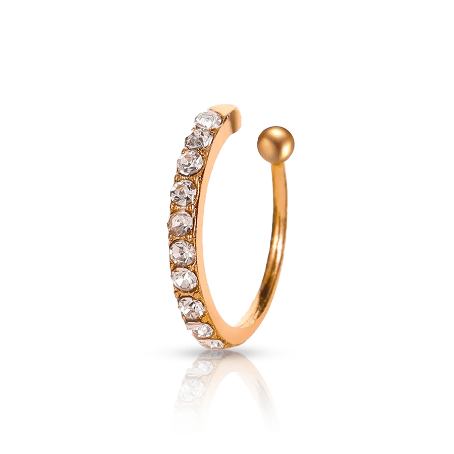 Silver Fake Helix Piercing Gold