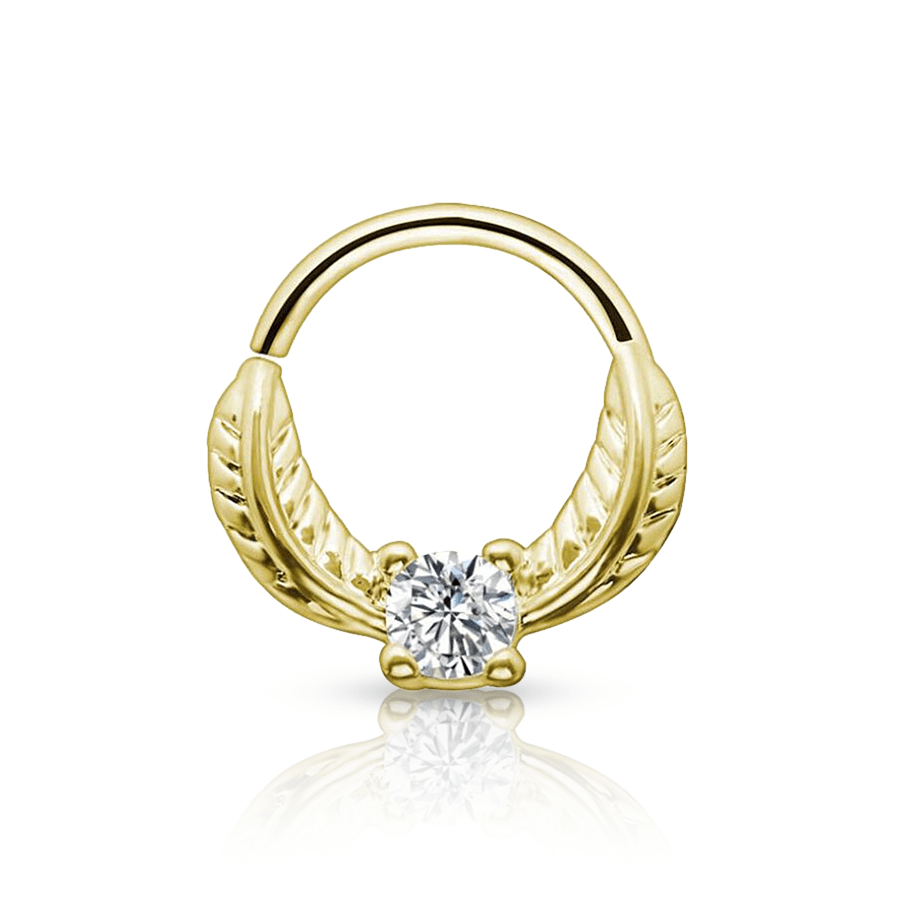 Silver Jewel Daith Piercing Gold