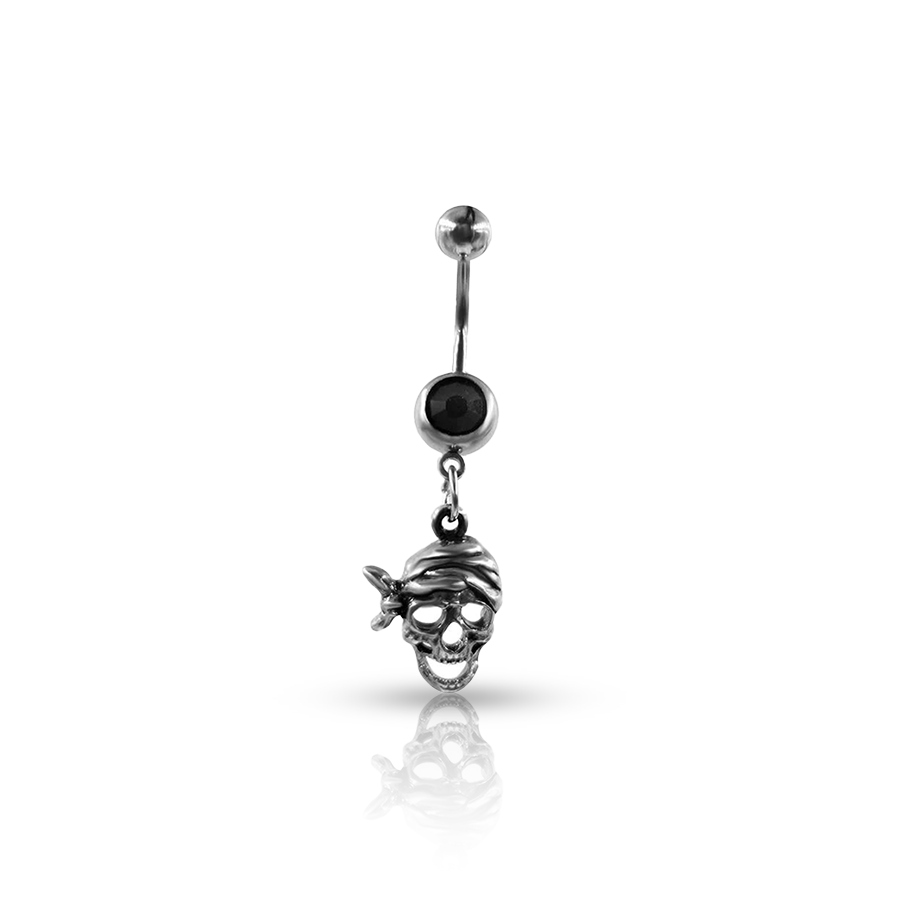 Skull Belly Button Piercing