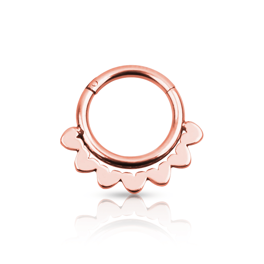 Small Crown Daith Piercing Rose Gold