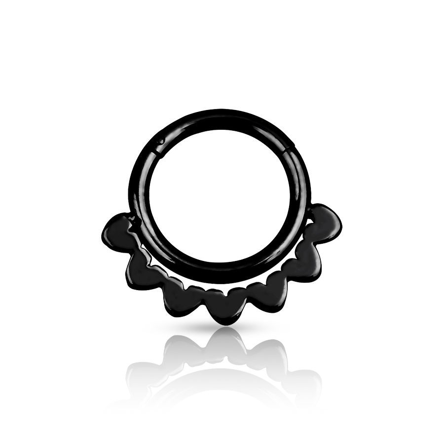 Small Crown Daith Piercing Black
