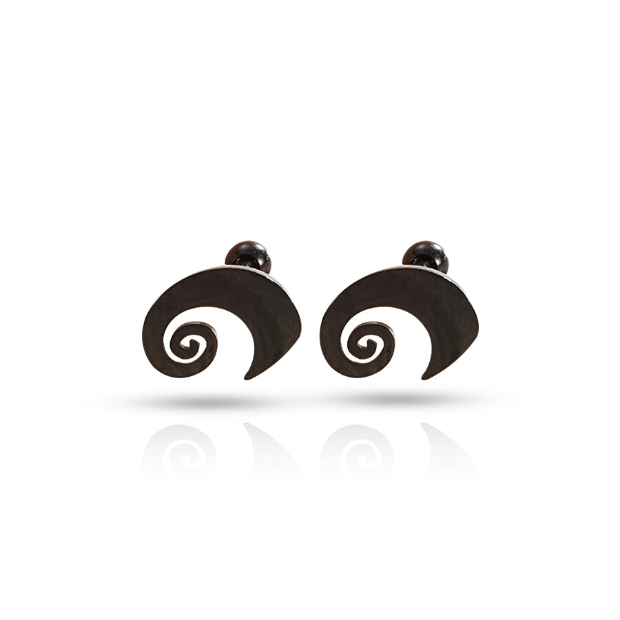 Spiral Conch Piercing Black