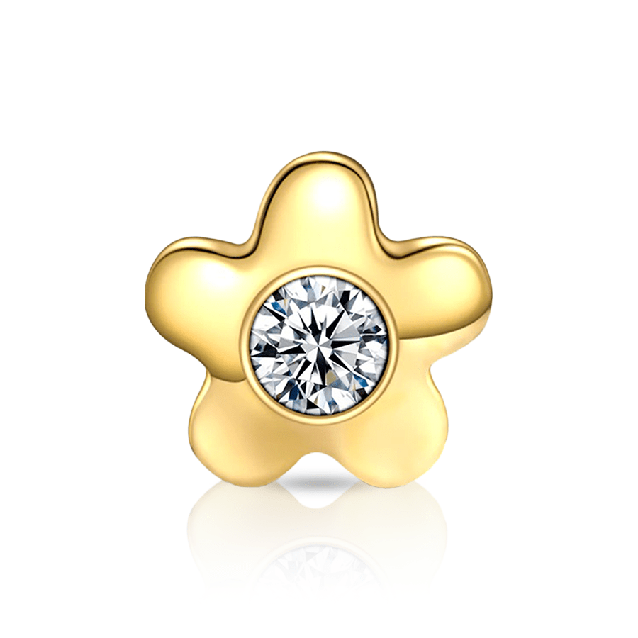 Star Fake Lip Piercing Gold