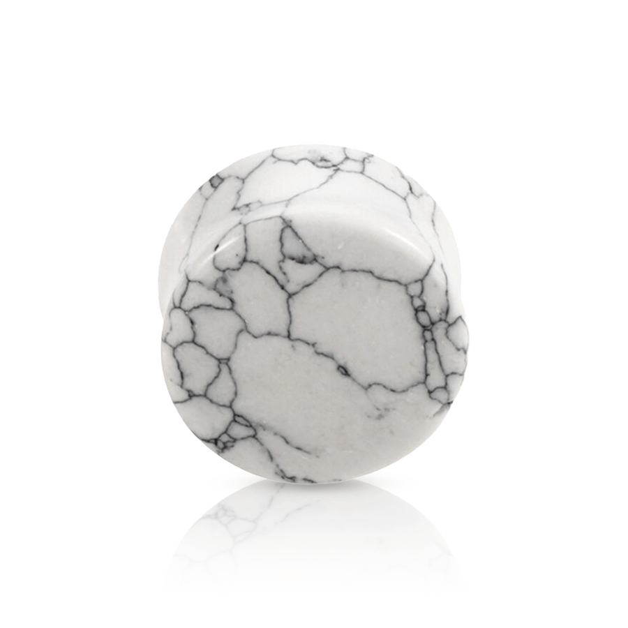 Stone Ear Plug White 16mm