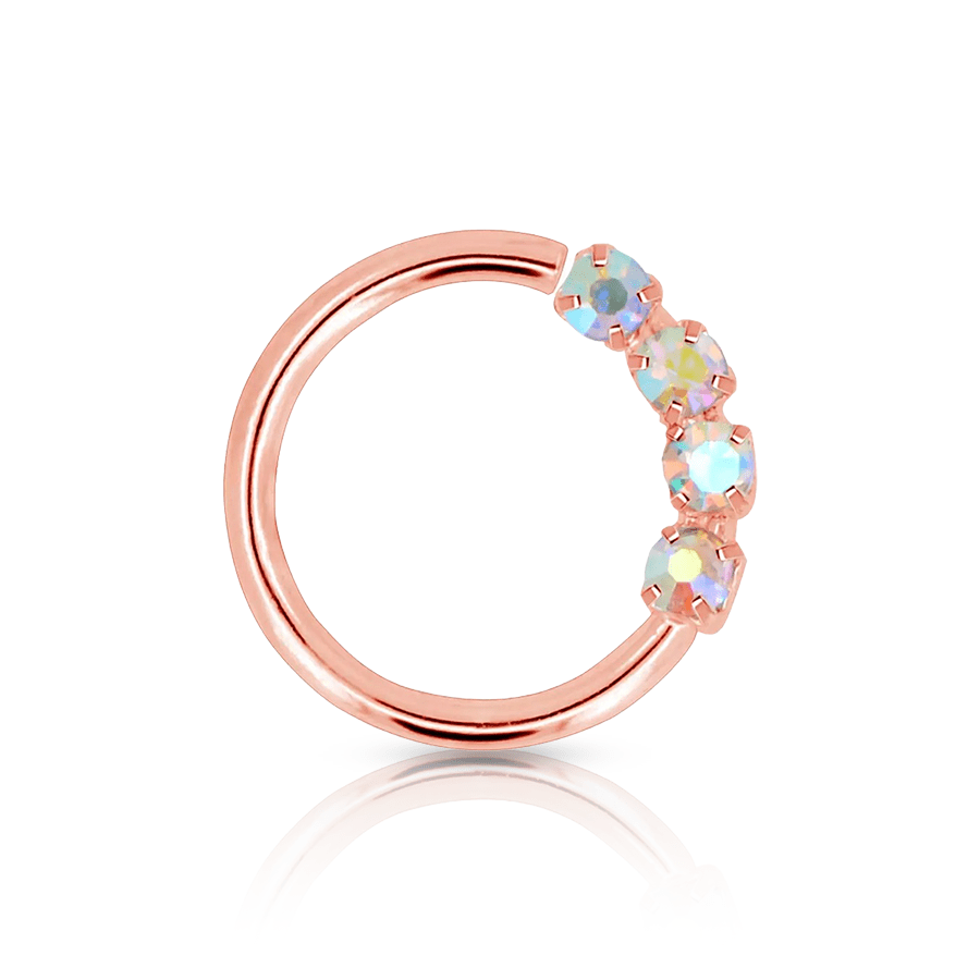 Strass Daith Piercing Rose Gold