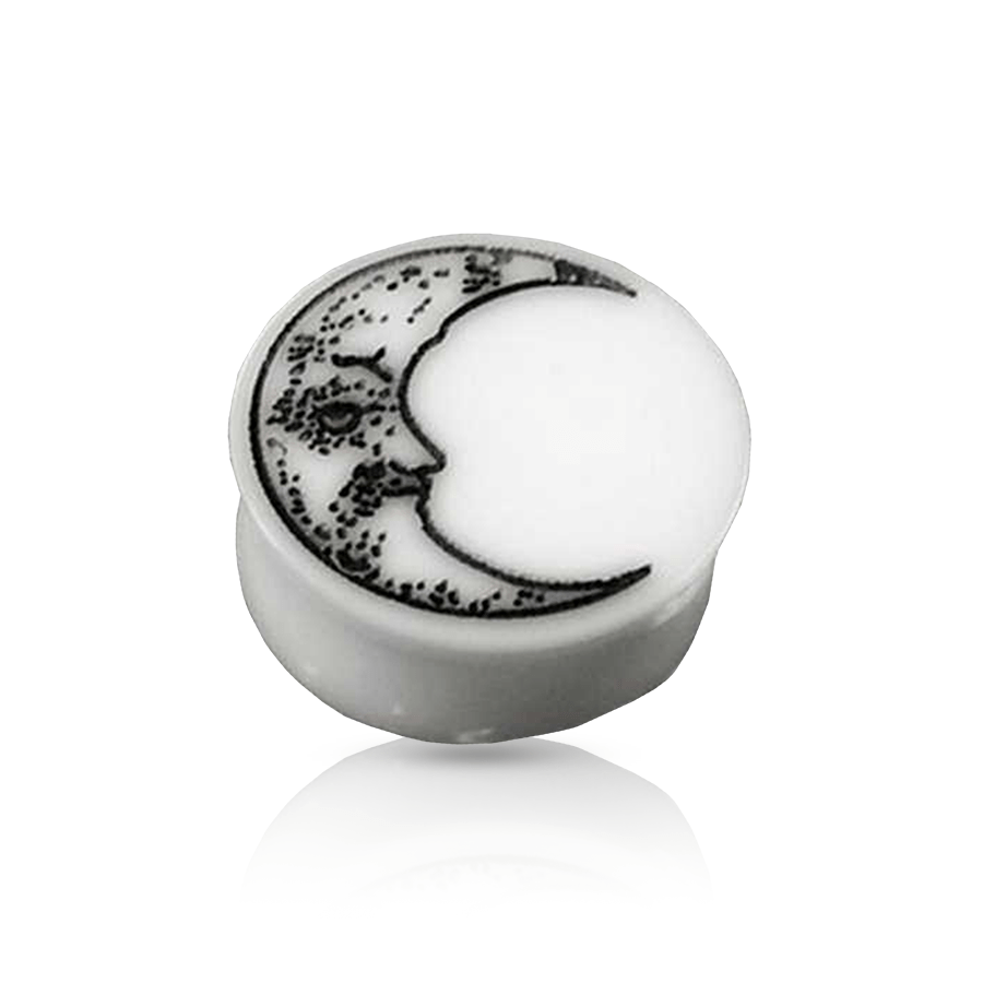 Sun & Moon Ear Plug Moon 12mm