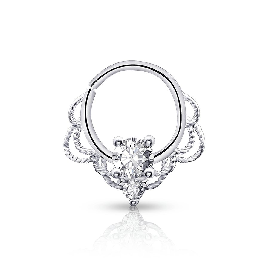 Authentic Ring Snug Piercing Silver