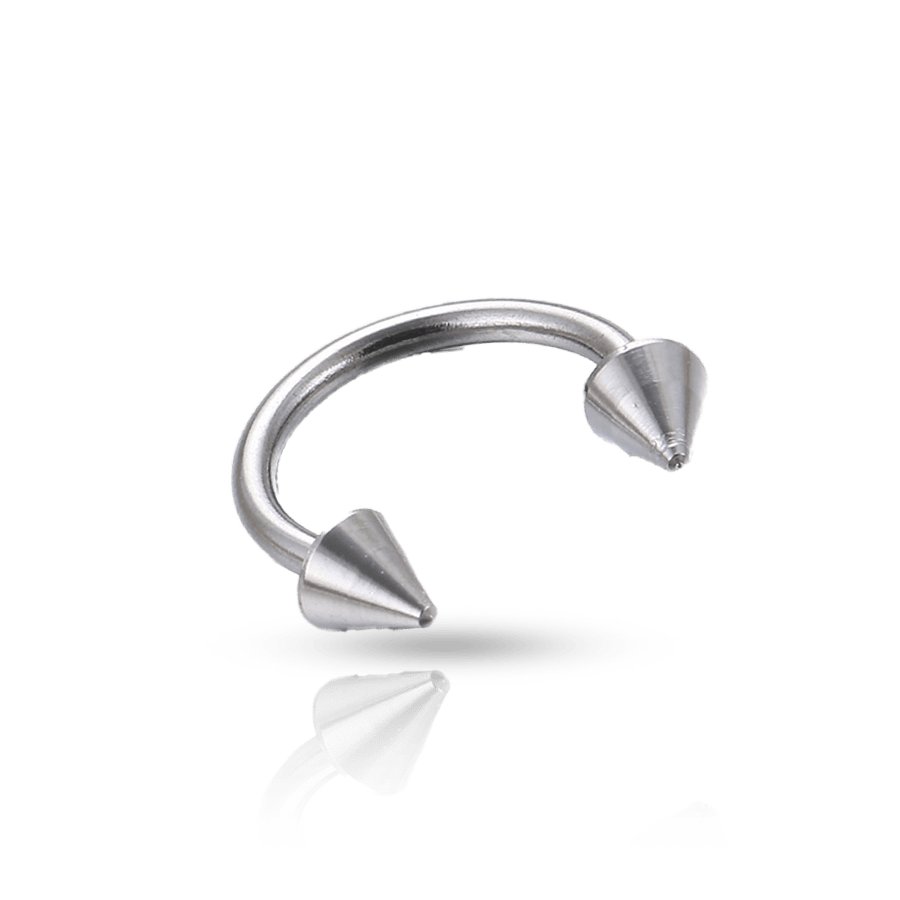 Surgical Steel Eyebrow Piercing Steel colour