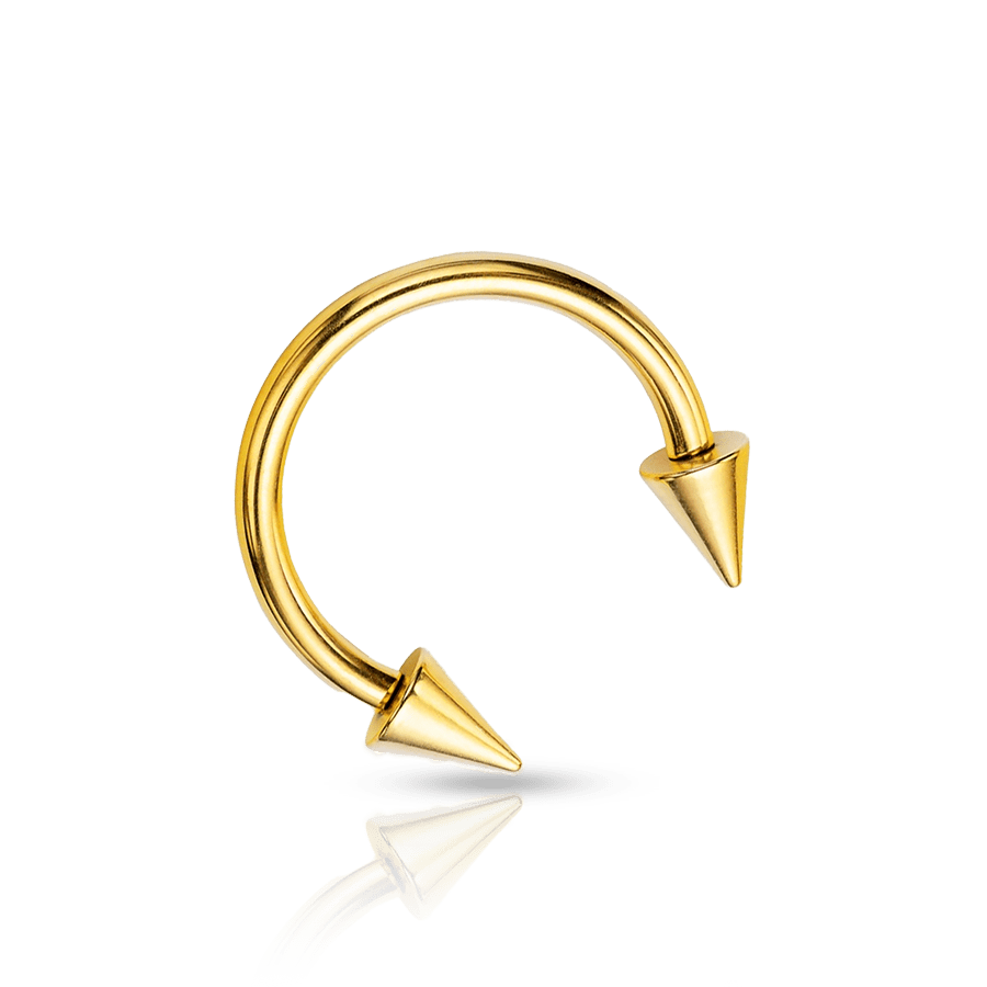 Surgical Steel Eyebrow Piercing Gold