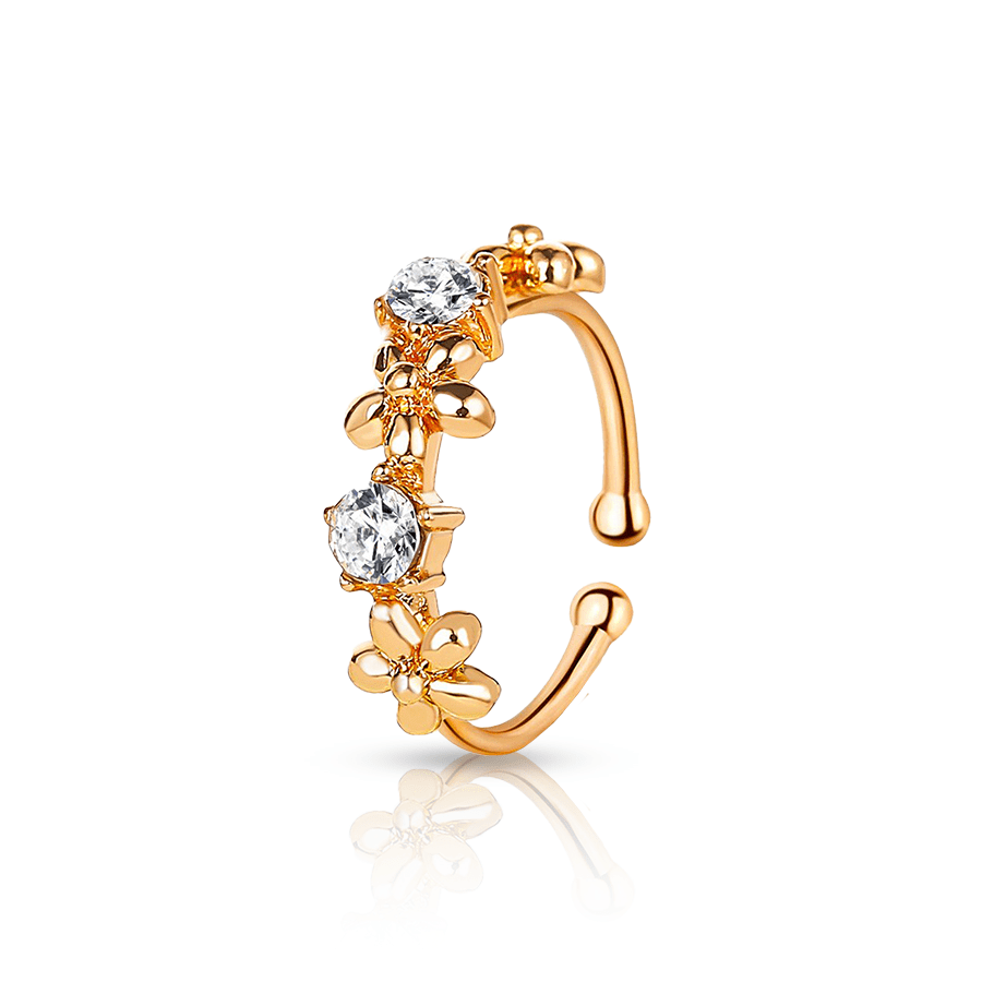 Swarovski Fake Helix Piercing Gold