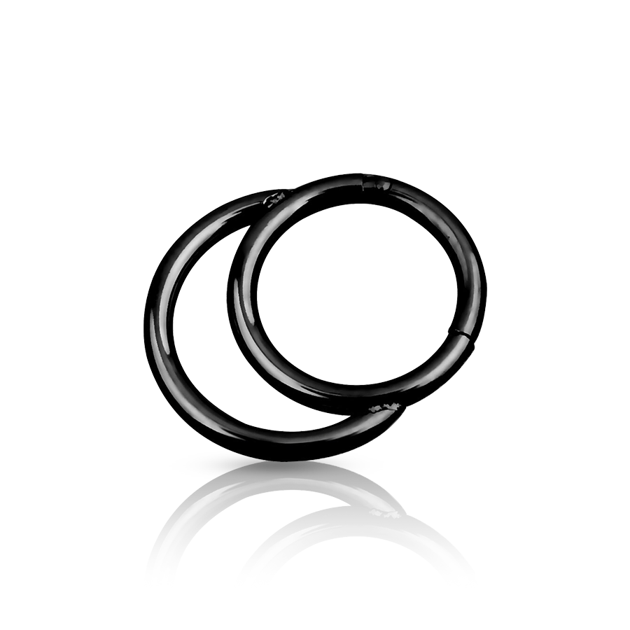 Titanium Daith Piercing Black