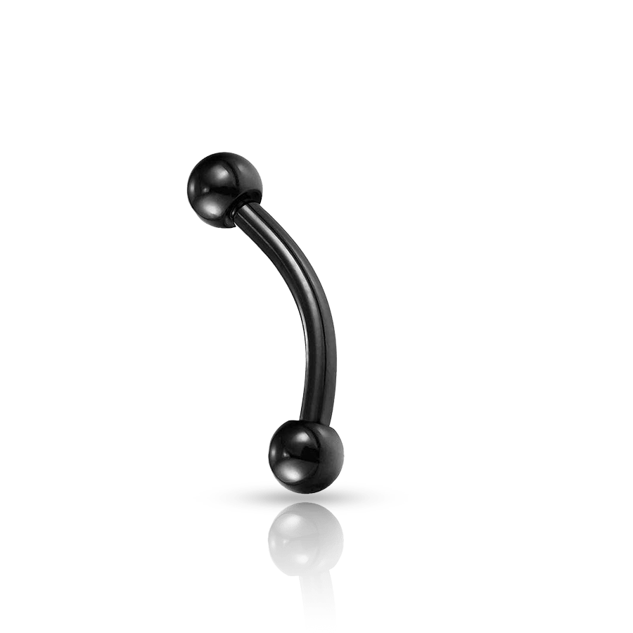 Titanium Eyebrow Piercing Black