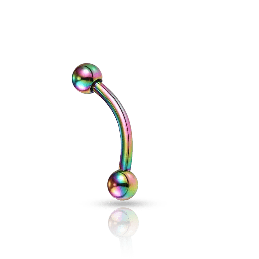 Titanium Eyebrow Piercing Multicolor