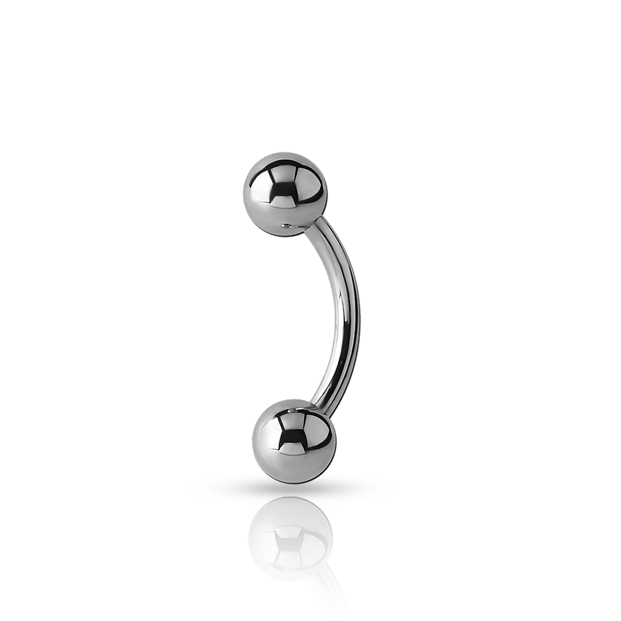Titanium Eyebrow Piercing Silver