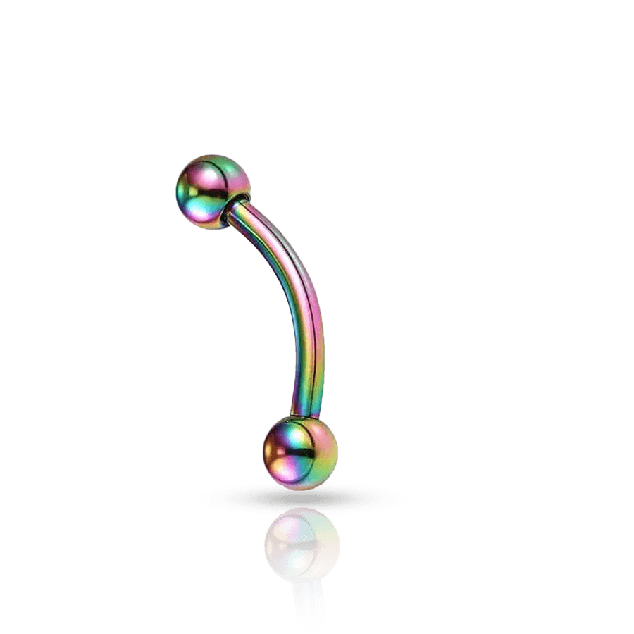 Titanium Eyebrow Piercing Multicolour