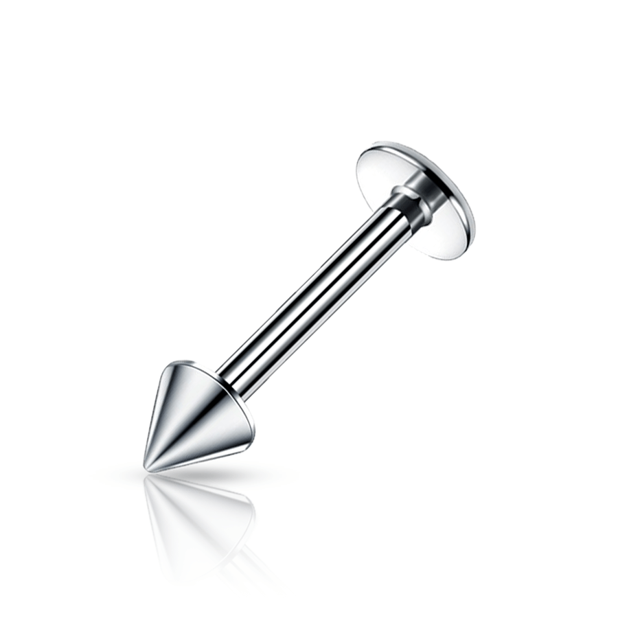 Titanium Pick Labret Piercing Silver 8mm