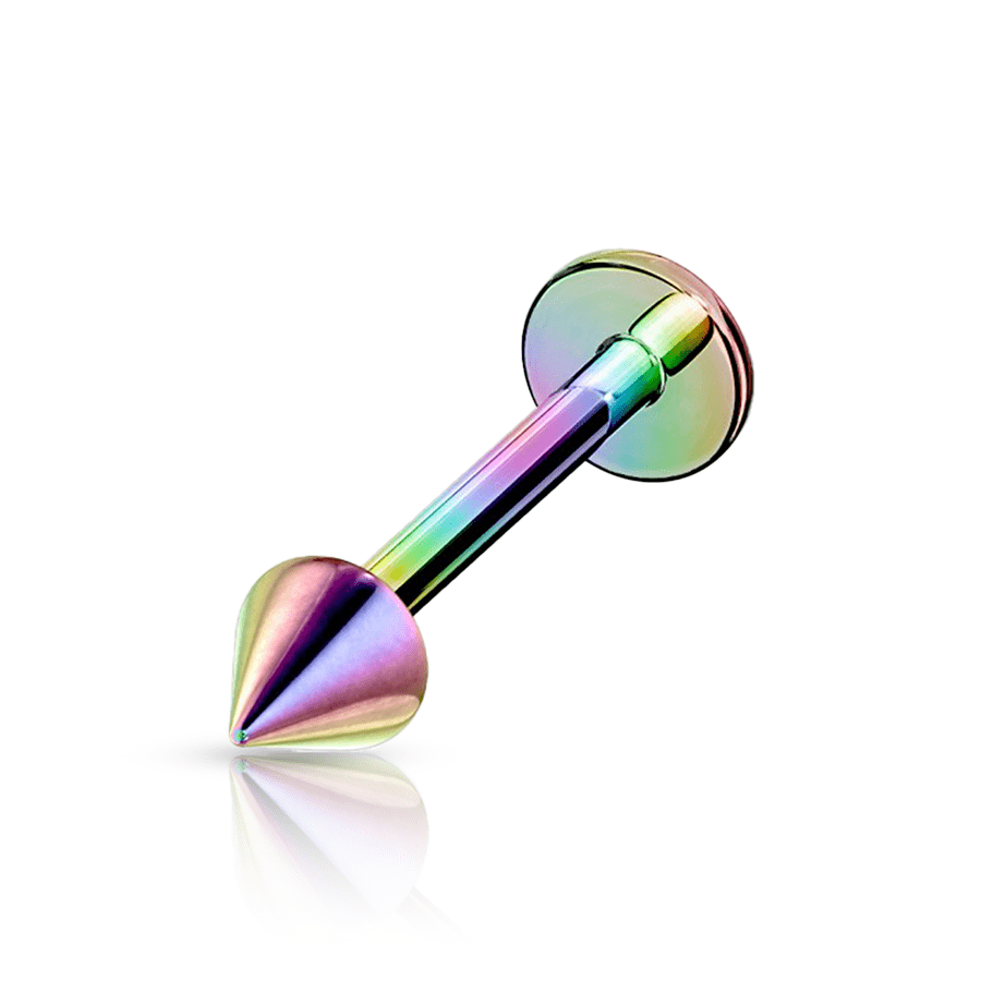 Titanium Pick Labret Piercing Multicolour 8mm