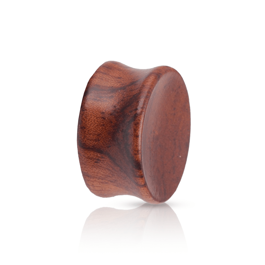Traditional Wood Ear Plug Brown 20mm