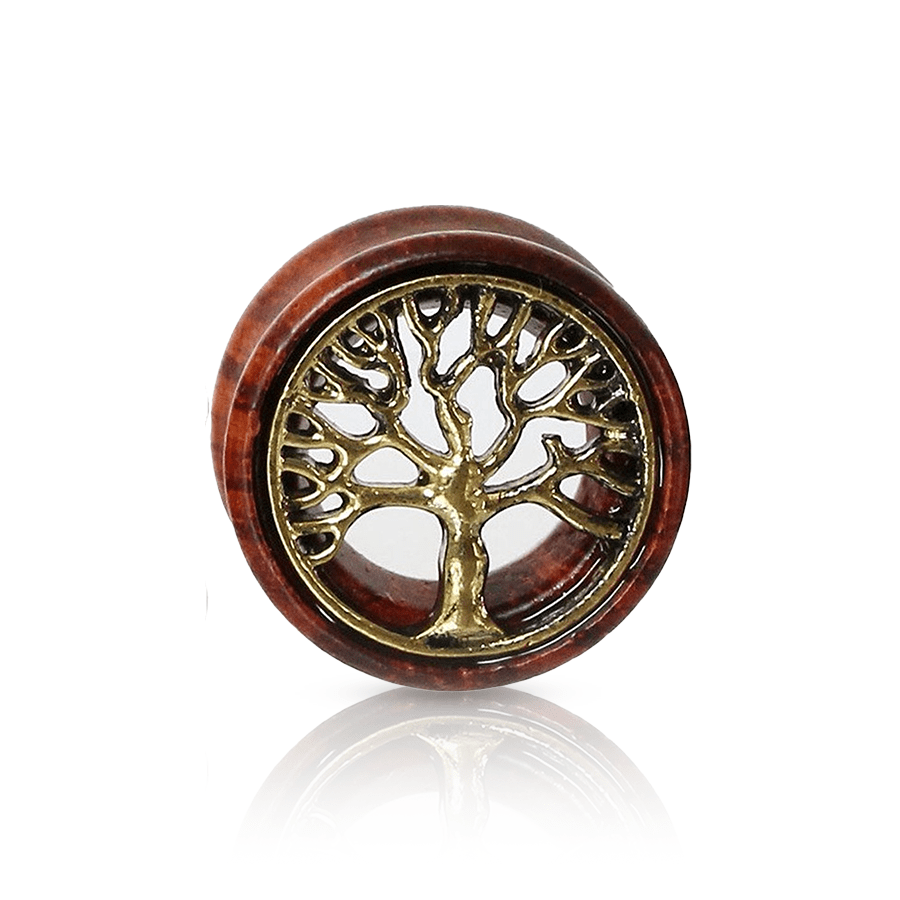 Tree Ear Plug Brown 20mm