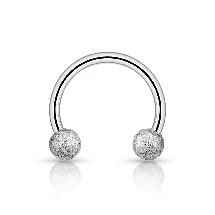 Horseshoe Smiley Piercing Silver