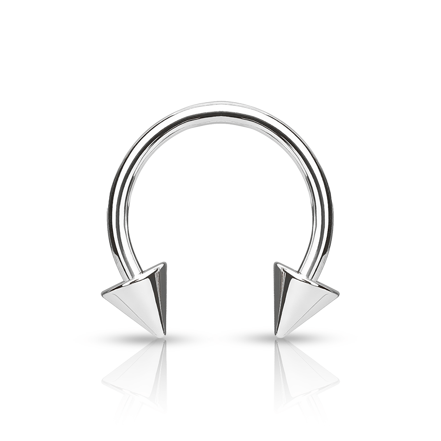 Discreet Smiley Piercing Silver