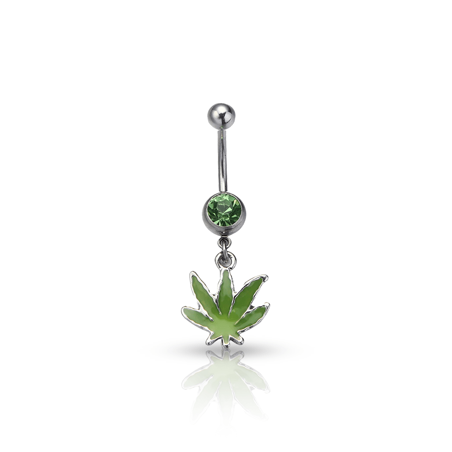 Weed Belly Button Piercing