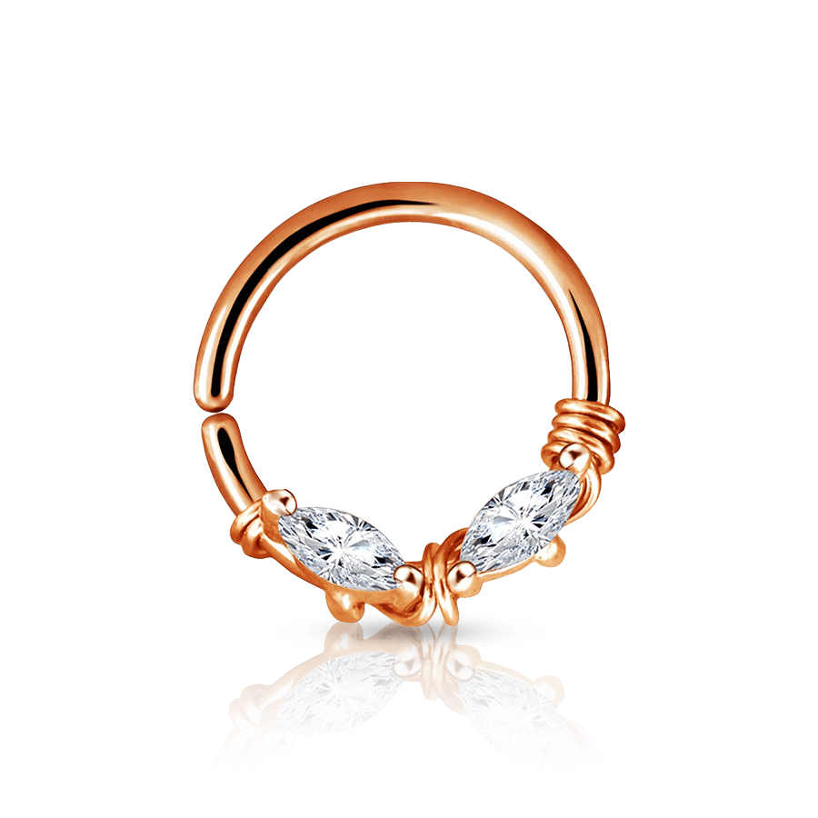 Wired Daith Piercing Rose Gold