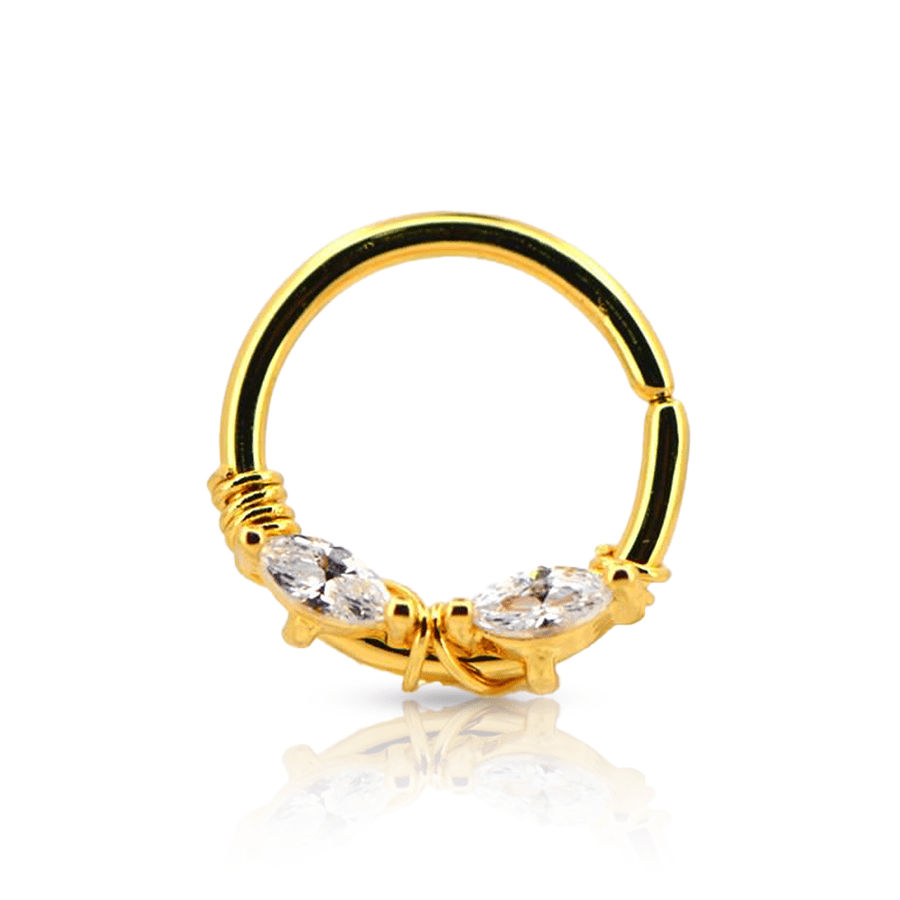 Barbed Wire Snug Piercing Gold