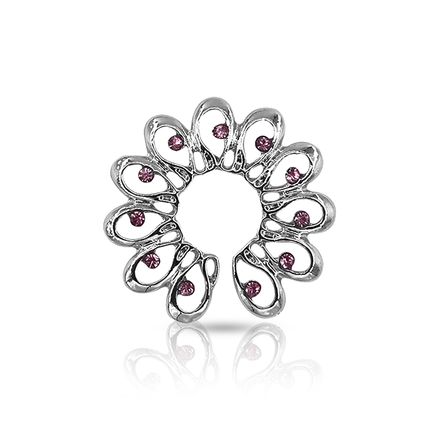 Woman Fake Niplle Piercing Pink