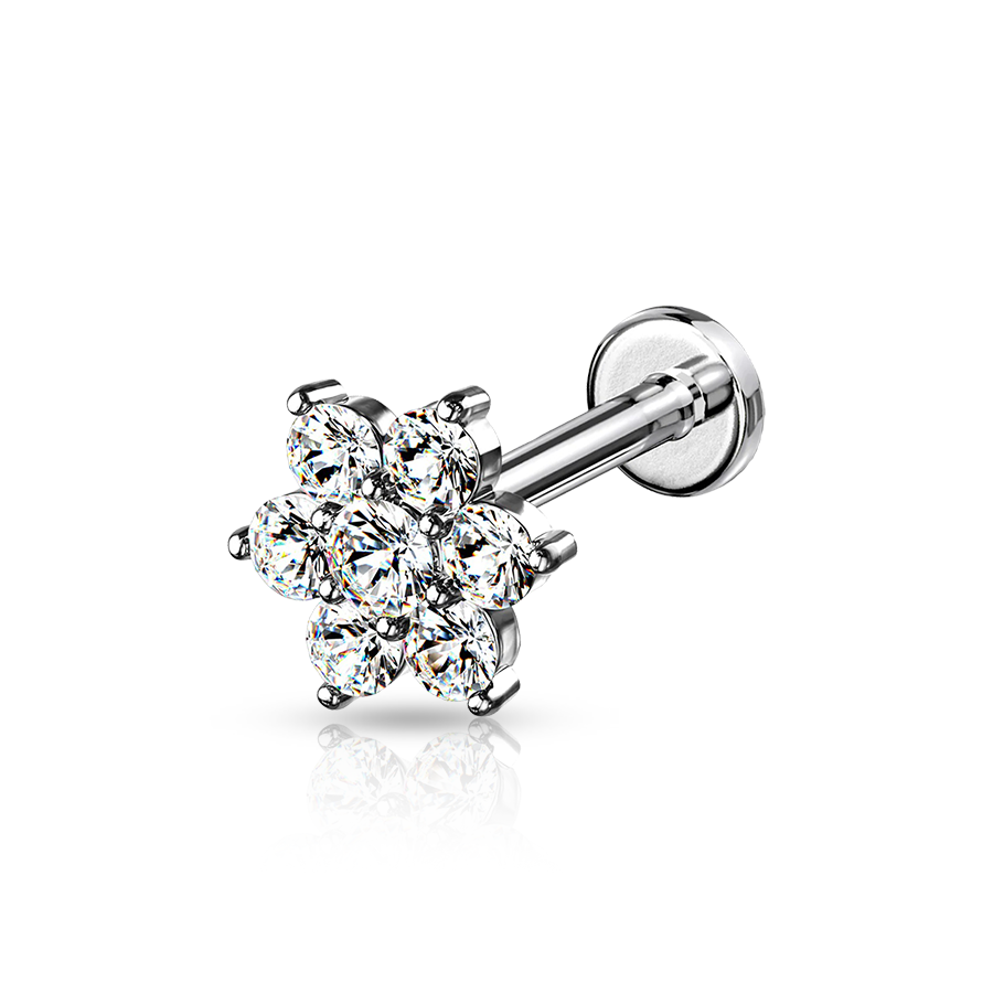 Women Medusa Piercing Silver 6mm