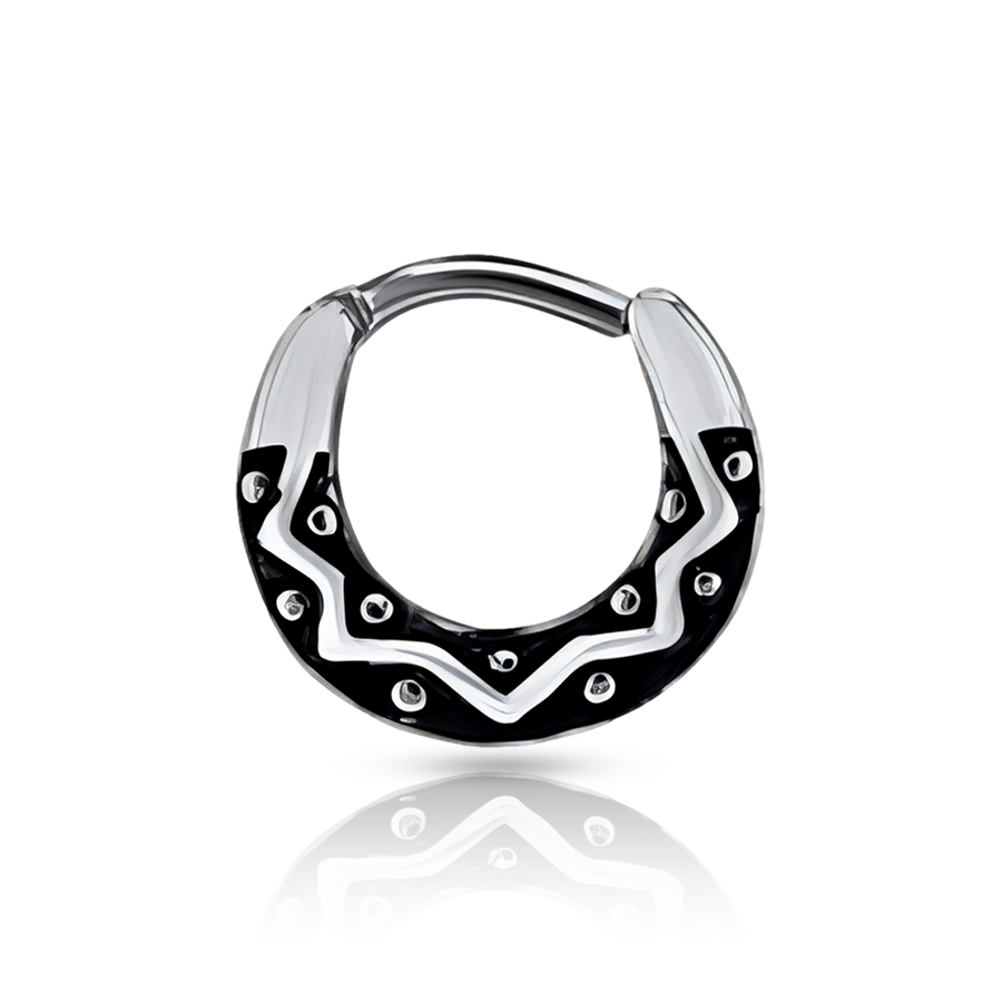Tribal Ring Nose Piercing