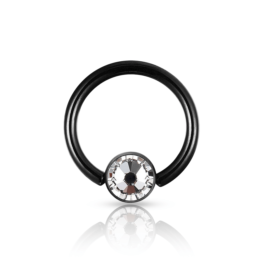 Black Ring Nose Piercing