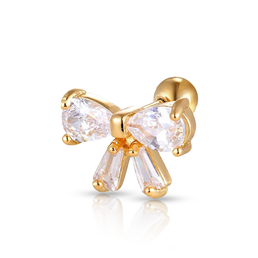 Bowtie Conch Piercing Gold