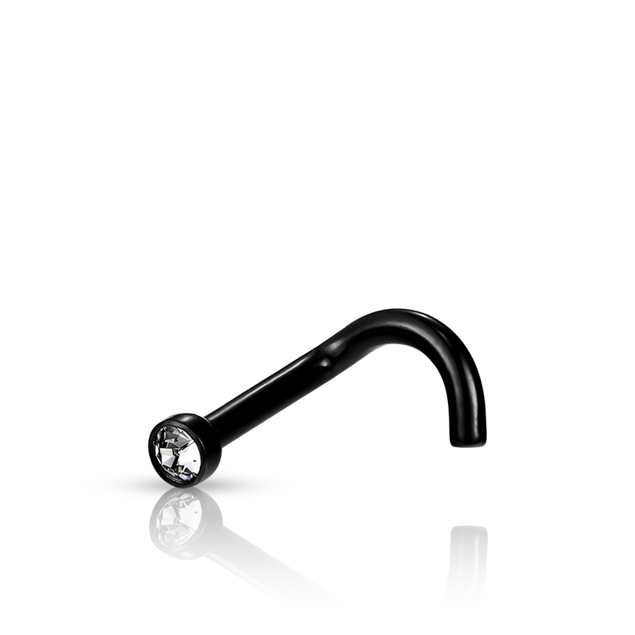 Curved Stick Nose Piercing