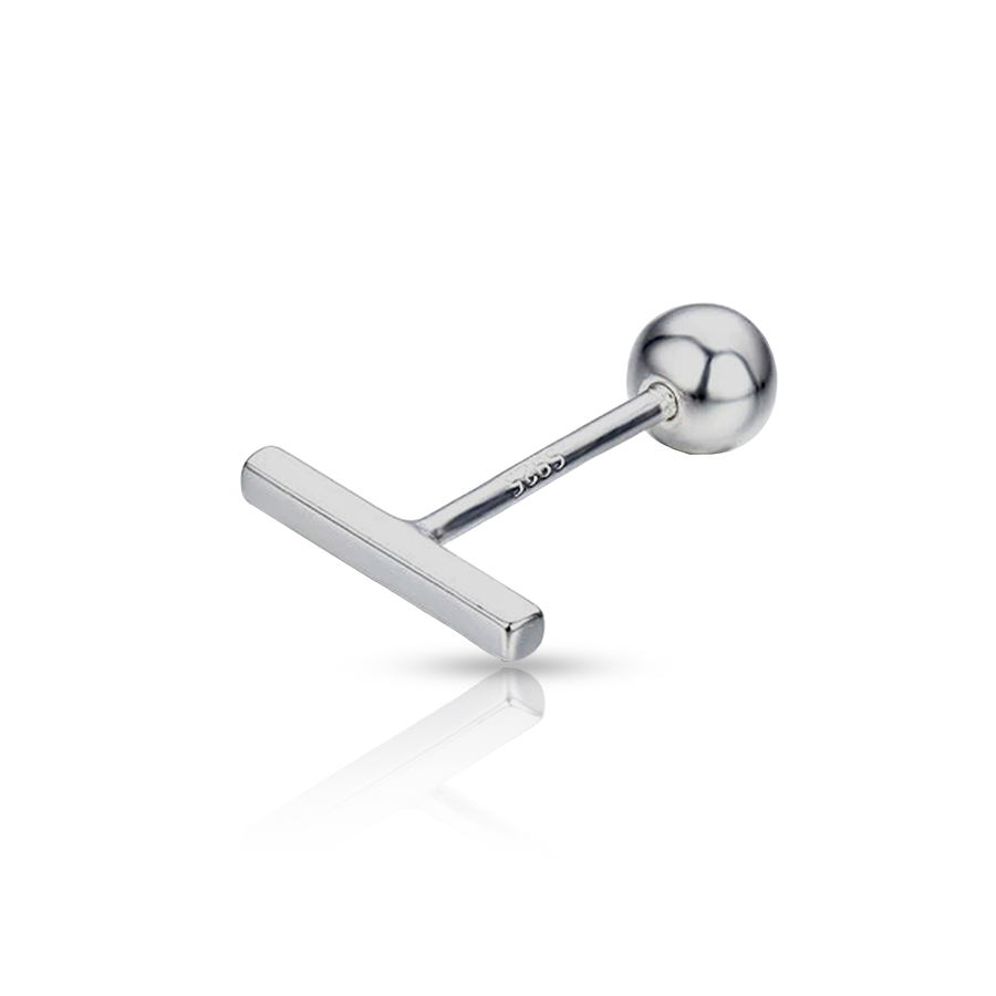 Discreet Conch Piercing Silver