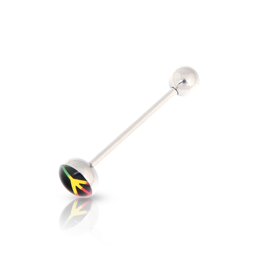 Peace Tongue Piercing