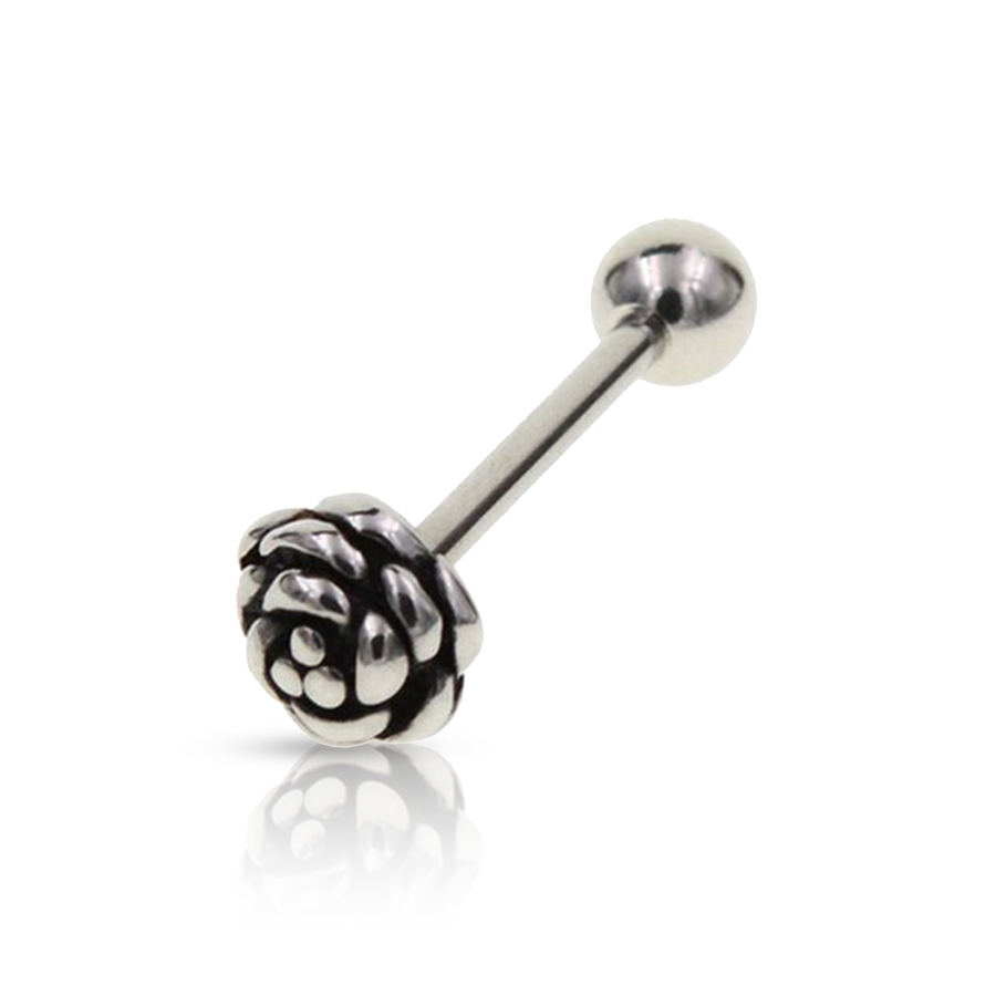 Flower Tongue Piercing