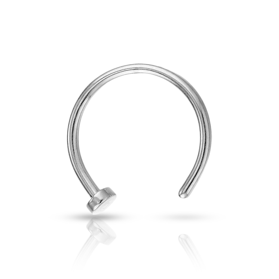 Half Hoop Nose Piercing