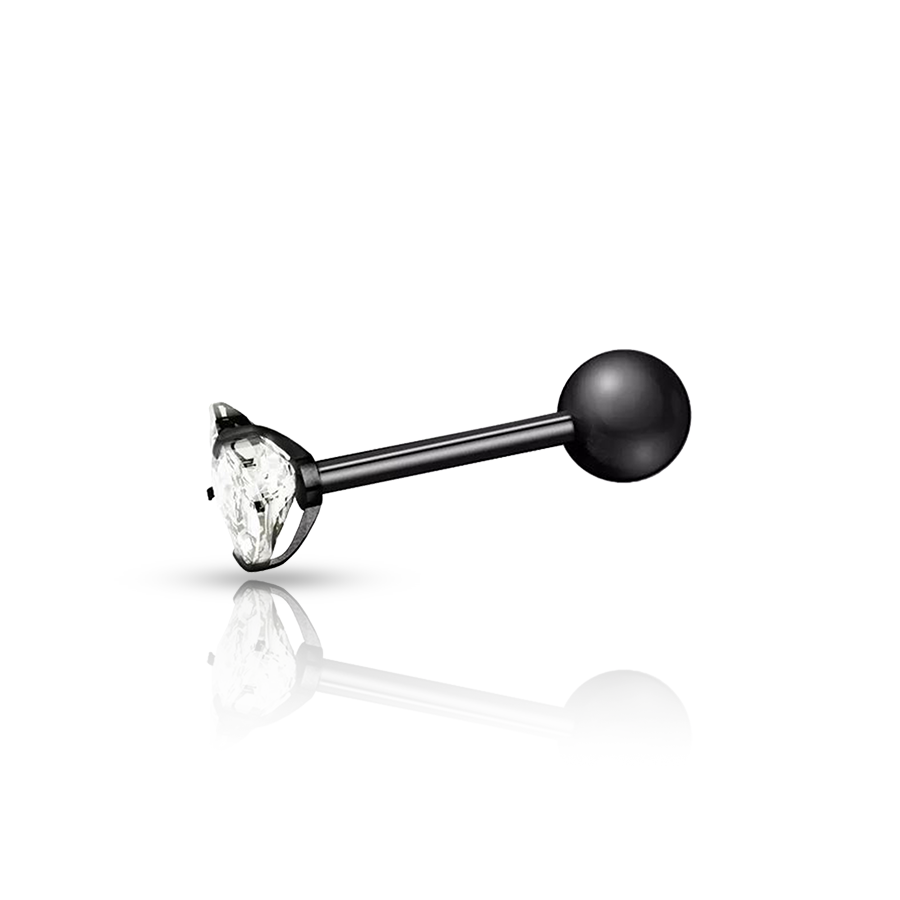 Heart Conch Piercing Black