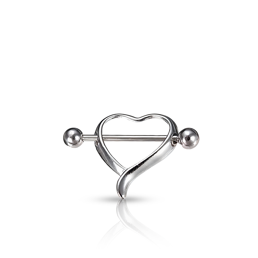 Heart Nipple Piercing