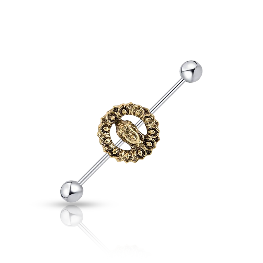 Piercing Industriel Doré