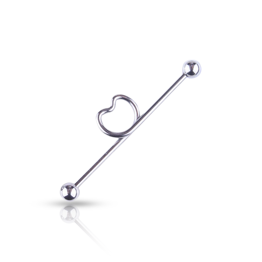 Piercing Industrriel Coeur Simple