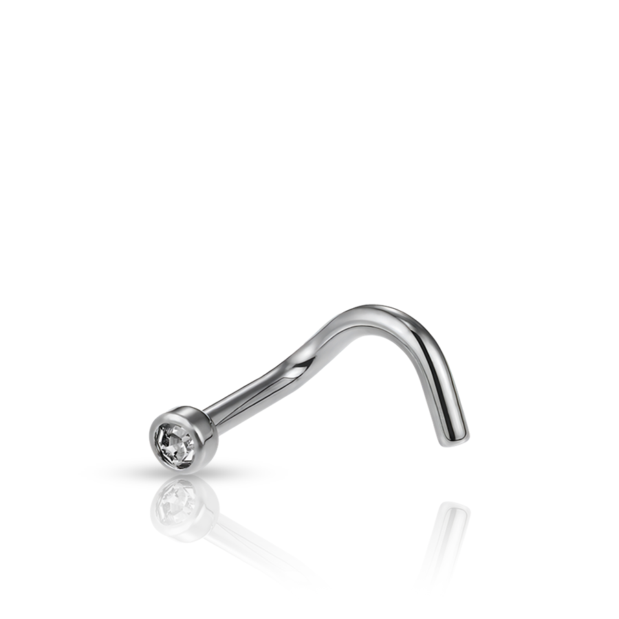 Curved Stick Nose Piercing