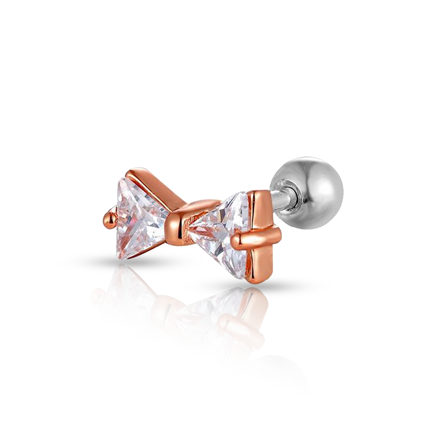 Knot Conch Piercing Rose Gold