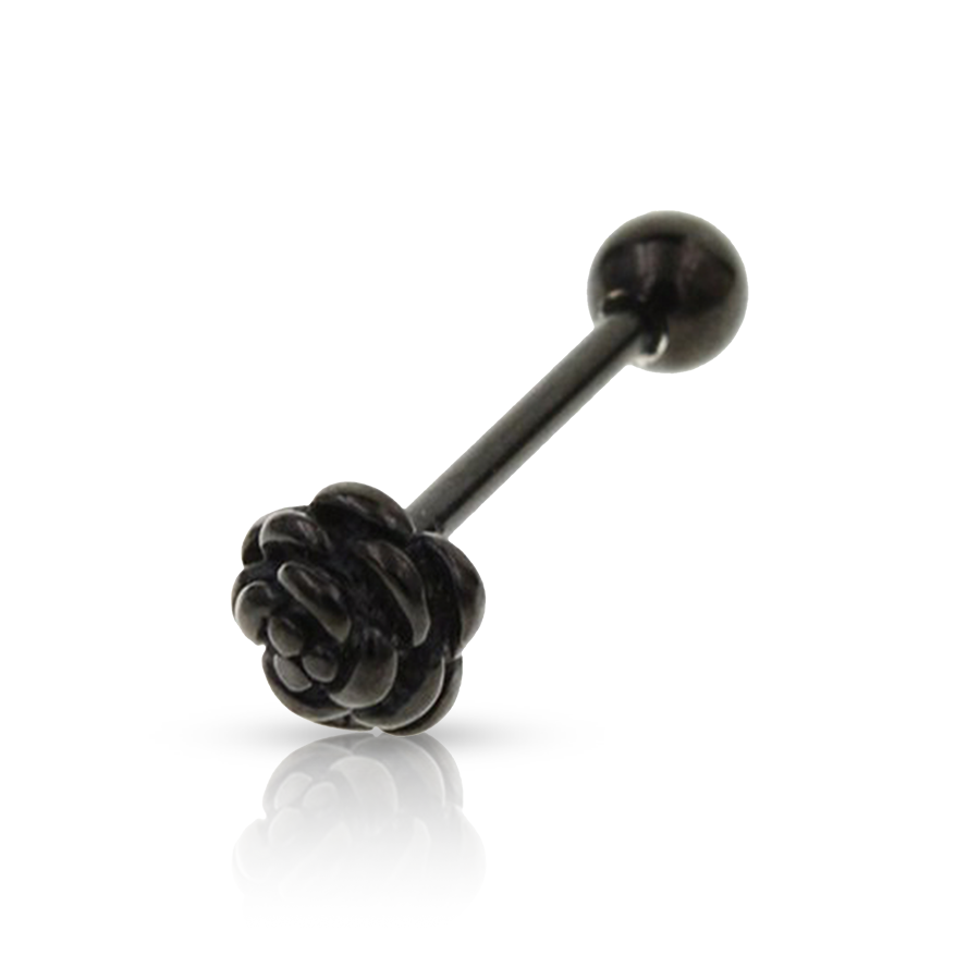 Flower Tongue Piercing