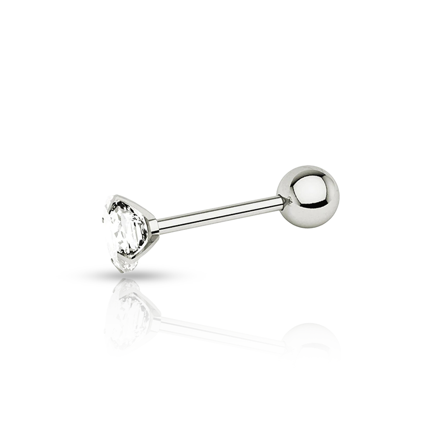 Diamond Conch  Piercing Silver