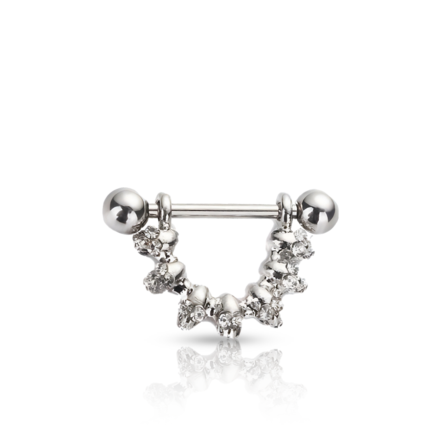 Skull Nipple Piercing