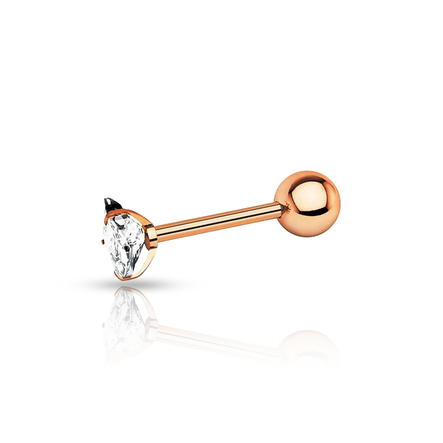 Heart Conch Piercing Rose Gold